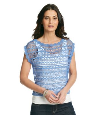 Skye's The Limit® All Over Lace Knit Top