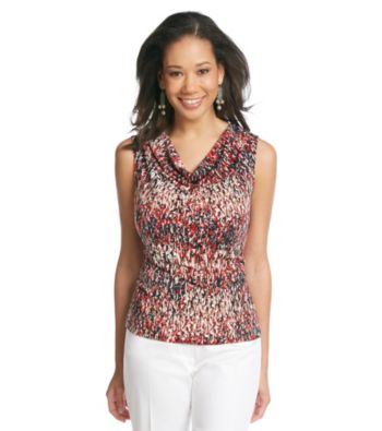 Evan-Picone® Printed Tank Top