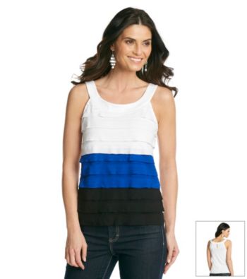 AGB® Tiered Colorblock Top