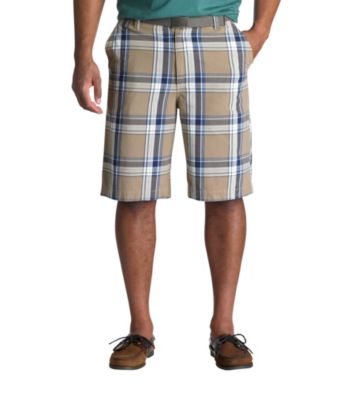 True Nation™ Men's Big & Tall Brown/Cream Plaid Short