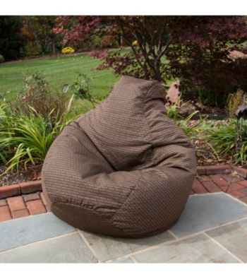 Gold Medal Texture Outdoor Weather Resistant Tear Drop Bean Bag