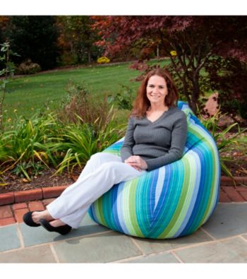 Gold Medal Seville Seaside Outdoor Weather Resistant Tear Drop Bean Bag