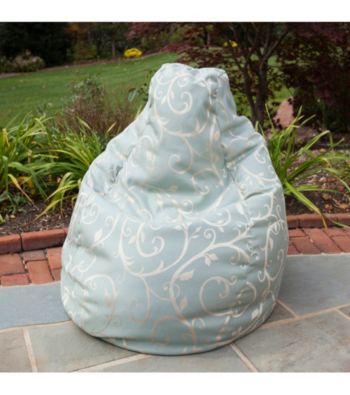 Gold Medal Cabaret Blue Haze Outdoor Weather Resistant Tear Drop Bean Bag