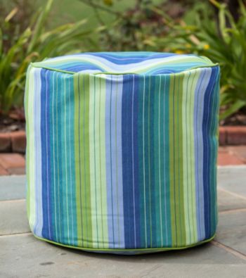 Gold Medal Seville Seaside Outdoor Weather Resistant Ottoman