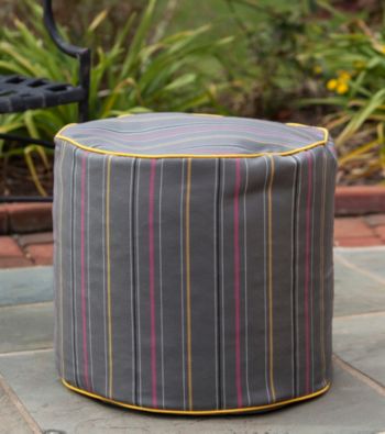 Gold Medal Timeline Caravan Outdoor Weather Resistant Ottoman