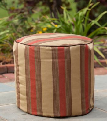 Gold Medal Zenith Brick Outdoor Weather Resistant Ottoman