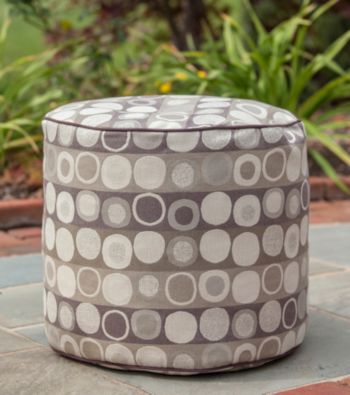 Gold Medal Mankala Dusk Outdoor Weather Resistant Ottoman