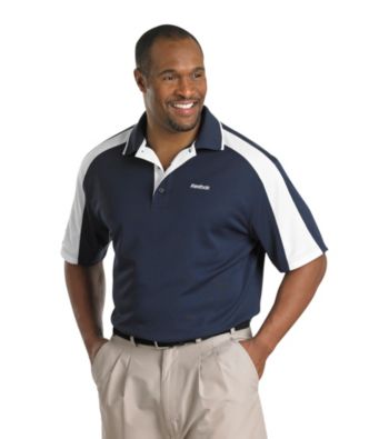 Reebok® Men''s Big & Tall Golf Play Dry® Colorblock Polo