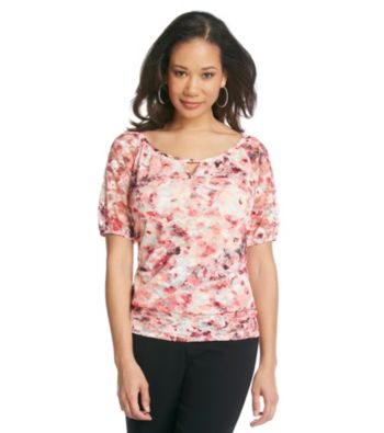 AGB® Poppy Floral Printed Knit