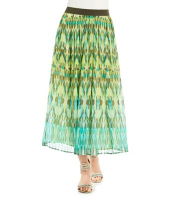 Ruby Rd.® Stretch Waistband Allover Print Long Skirt