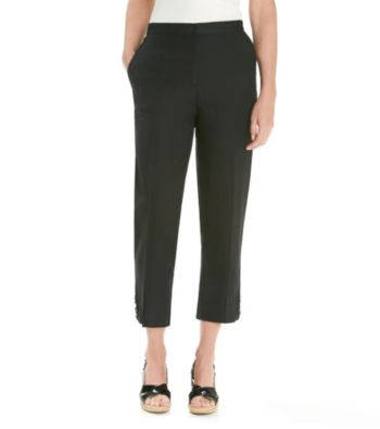 Ruby Rd.® Solid Embellished-Leg Capri