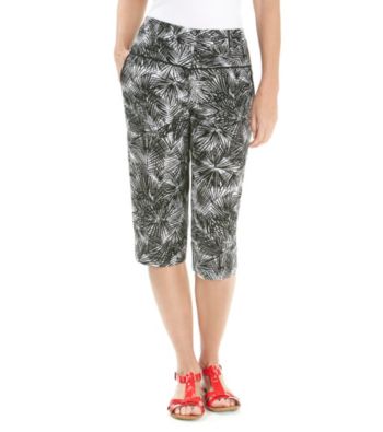 Ruby Rd.® Palm Print Skimmer Pant