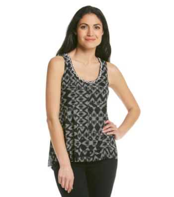 Ruby Rd.® Embellished Scoopneck Tank