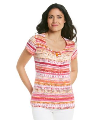 Ruby Rd.® Printed Scoopneck Top