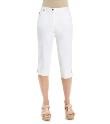 Ruby Rd.® Embellished Stretch Twill Capri Pant