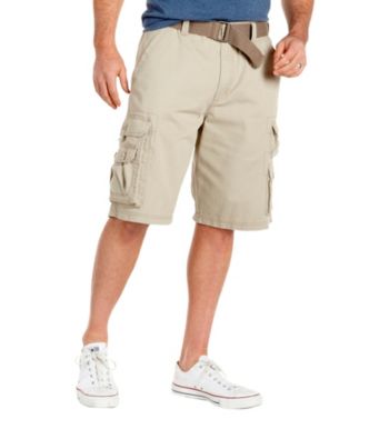 Lee® Men's Big & Tall Khaki Wyoming Belted Cargo Short