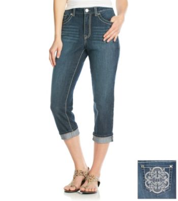 Nine West Vintage America Collection® Rand Cuffed Cropped Jeans