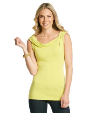 T Tahari® Wide Scoopneck Top
