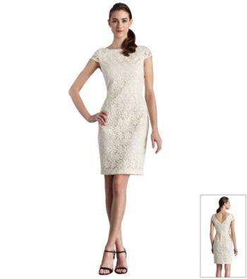 Muse Daisy Floral Embroidered Sheath Dress