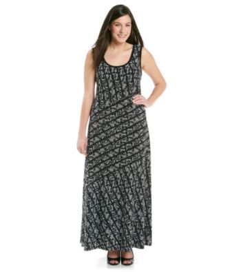 Calvin Klein Plus Size Printed Maxi Dress