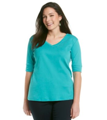 Jones New York Sport® Plus Size V-Neck Tee