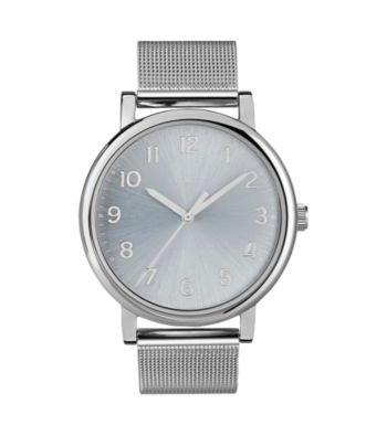 Timex® Women's Originals with Silver Classic Round Dial and Silvertone Mesh Bracelet