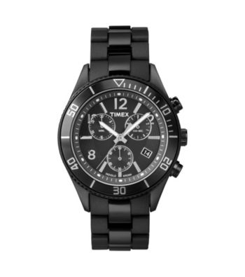 Timex® Men's Originals Chronograph with Black Case, Black Dial and Black Nylon Bracelet