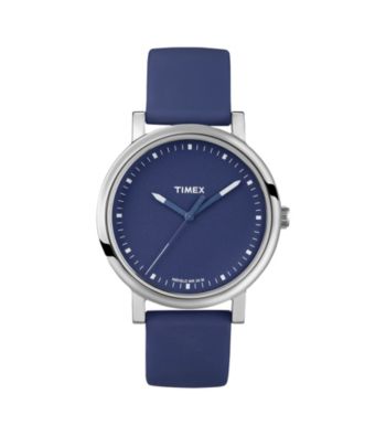 Timex® Women's Originals with Blue Classic Round Dial and Blue Silicone Strap
