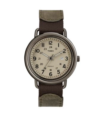 Timex® Men's Originals Black Case, Black Dial, Classic Black Casual Leather Strap