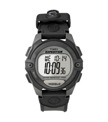Timex® Men's Expedition Black/Charcoal Chronograph/Alarm/Timer