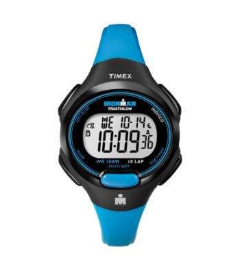 Timex® Women's Ironman Mid-Size Blue/Black 10-Lap