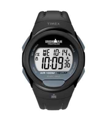Timex® Men's Ironman Full-Size Black 10-Lap