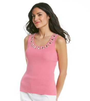 Ruby Rd.® Petites' Embellished Sweater Shell