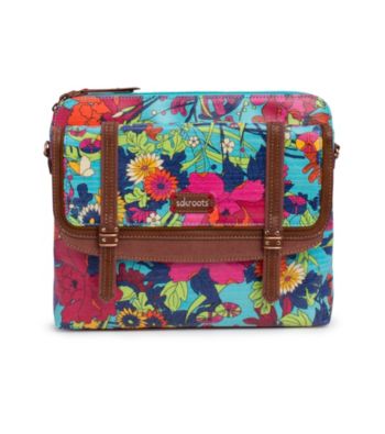 sakroots™byTheSak®Aqua Flower Power Artist Circle Convertible Folio