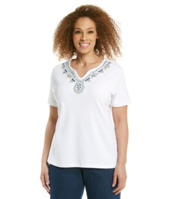 Alfred Dunner® Plus Size Embellished Top