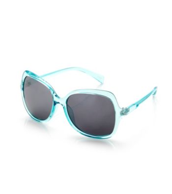 Icon Turquoise Crystal Large Lens Sunglasses