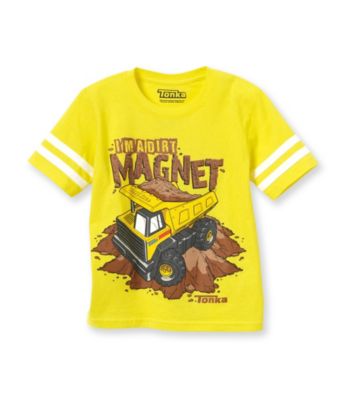Tonka® Boys' 4-7 Yellow Short Sleeve Dirt Magnet Tee