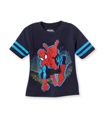 Spider-Man® Boys' 4-7 Navy Short Sleeve Spidy Moves Tee