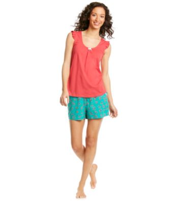 Intimate Essentials® Knit Short Set - Red Cherries