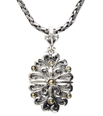 Effy® Design Pendant in Sterling Silver and 18K Gold