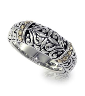 Effy® Design Band Ring in Silver and 18K Gold