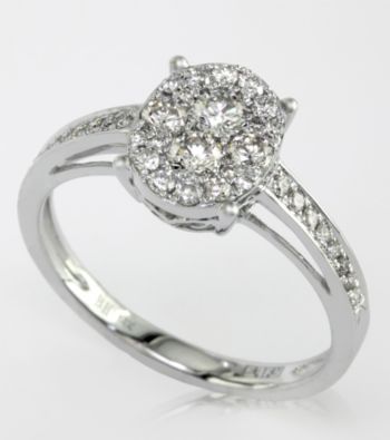 Effy® .56 CT. T.W. Diamond Ring in 14K White Gold