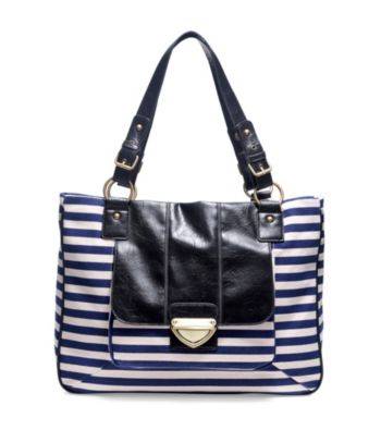 GAL Horizontal Stripe Computer Tote