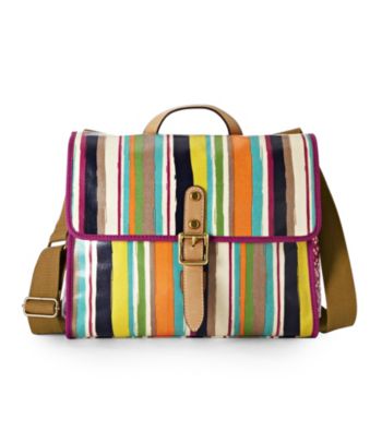 Fossil® Bright Stripe Key-Per Flap Bag