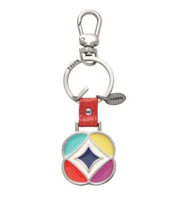 Fossil® Enameled Signature Keychain