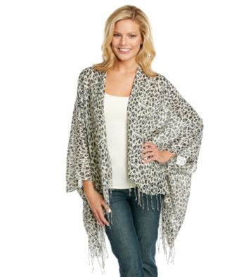 Cejon® Black Colorful Topper With Fringe