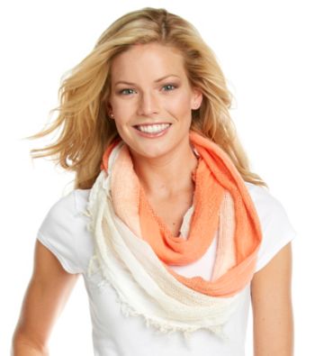 Cejon® Mesh Two Tone Infinity Scarf