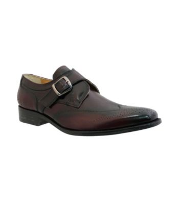 Giorgio Brutini® Men's Monk Strap Wing-tip Slip-on with Shadow Finish