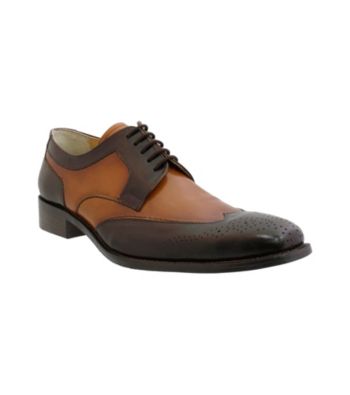 Giorgio Brutini® Men's 5-Eyelet Wing-tip Oxford Slip-on with Shadow Effect