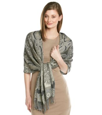 Collection 18 Black/Grey All Over Paisley Jamawar with Lurex